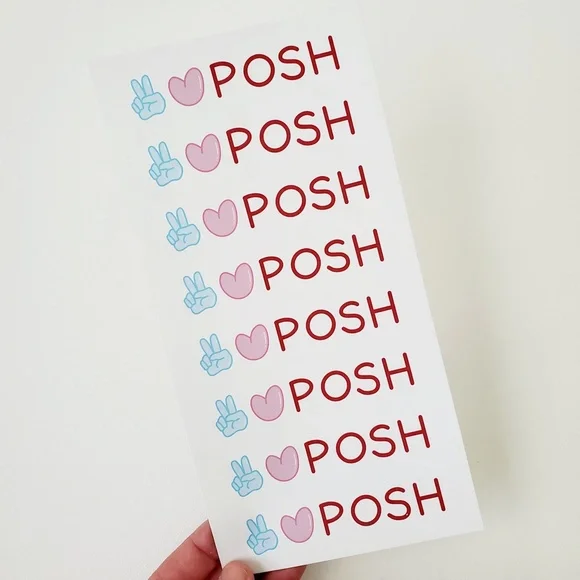 LB003 Peace Love Posh Custom Poshmark Sticker Sheet [Price Firm] - Picture 4 of 11